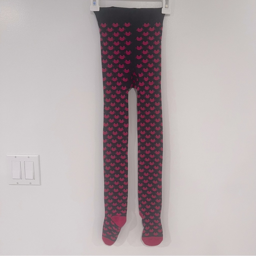 Tchibo Kids Girls Cat Tights Sz 122-128 (US Sz 7-9)